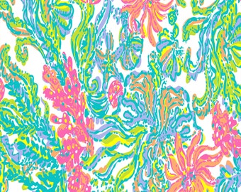 Items similar to Lilly Pulitzer Outdoor Printed Vinyl Sheet on Etsy