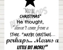 Popular items for the grinch quote on Etsy