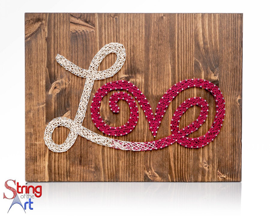 String Art Crafts Kit Love Sign Diy Kit Diy Decor Love