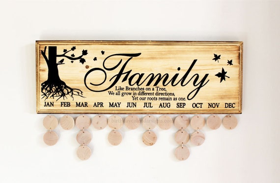 Download Family Birthday Sign Birthday Board Like Branches on a Tree