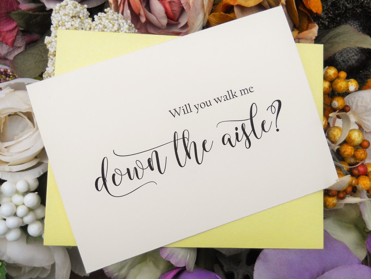 Will You Walk Me DOWN THE AISLE Card Walk Me Down The Aisle