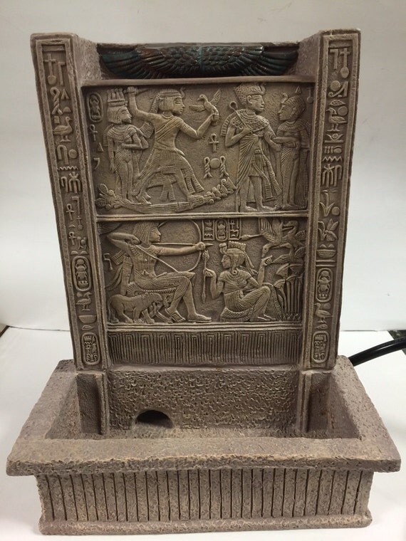 Vintage Egyptian Water Fountain Tabletop Indoor Decor by DeeEgypt
