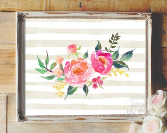 Flowers printable | Etsy
