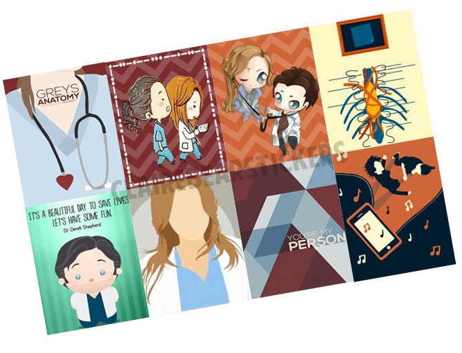 greys anatomy stickers