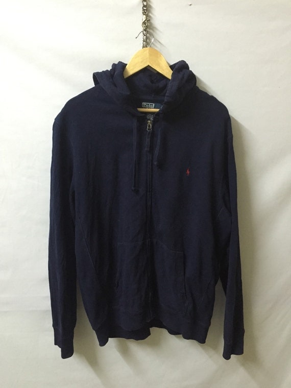 Vintage POLO By RALPH LAUREN Hoodie Zipper Sweatshirt Sweater