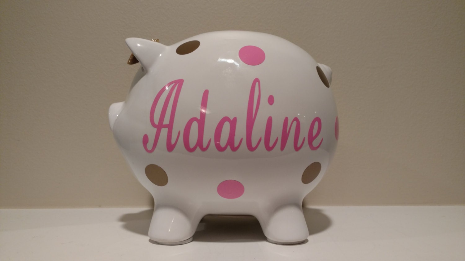 Personalized Piggy Bank.Custom Piggy Bank.Baby Shower