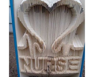 Folded Book Art Pattern Nurse Pattern Nursing Pattern Book Folding Pattern Unique Gift Nursing