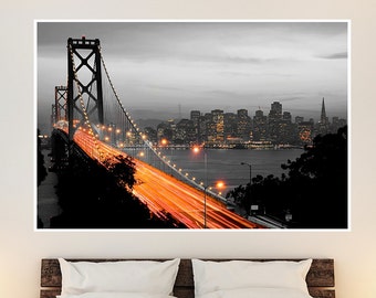 San Francisco Touch of Color Skylines Poster