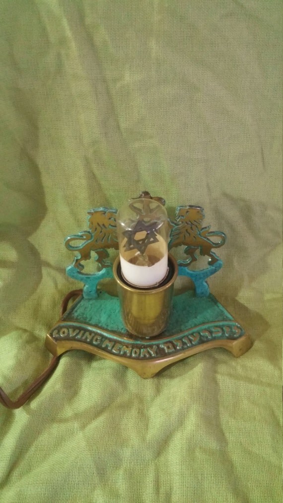 Jewish Memorial Light In Loving Memory Candle. Made by MadeByLaken