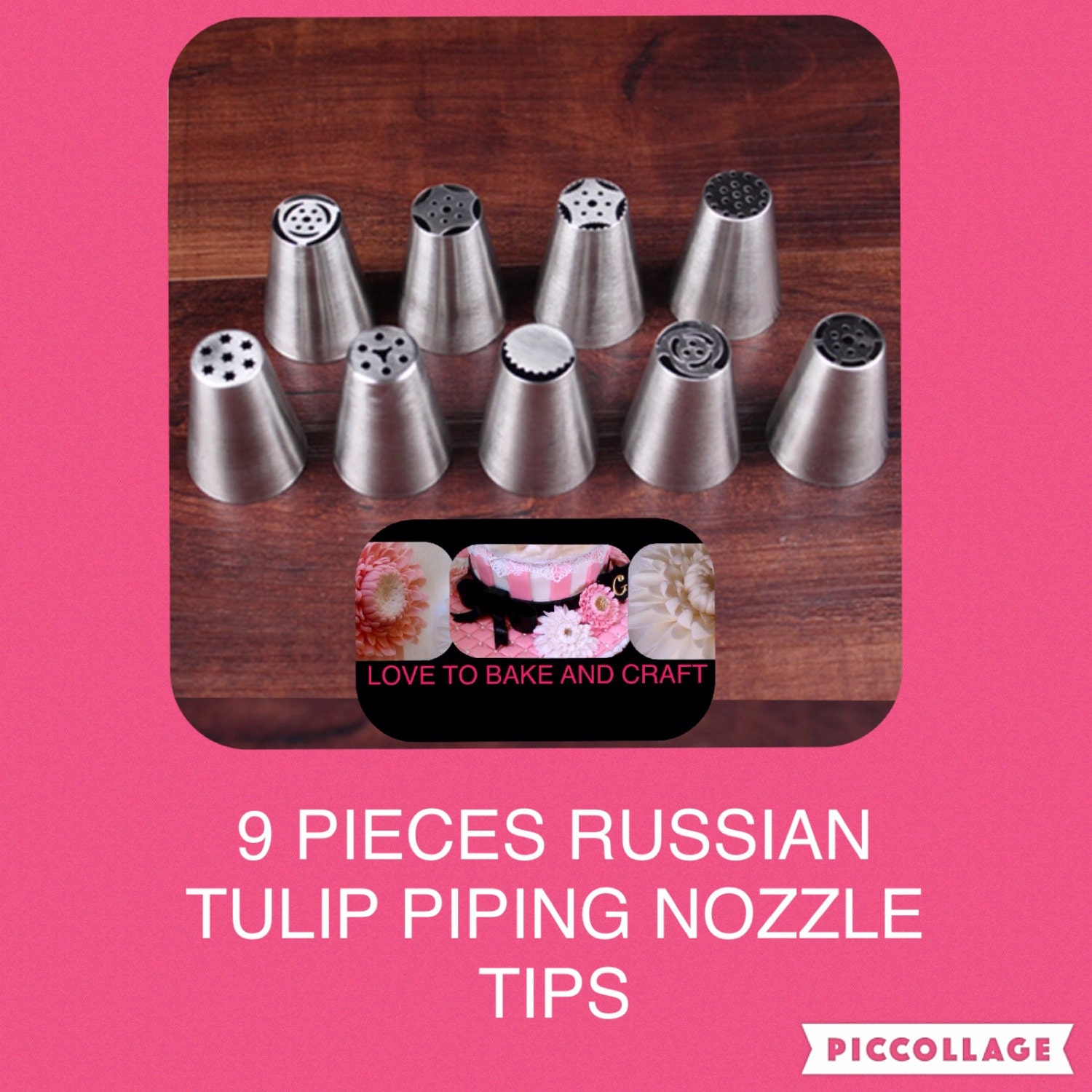 Russian tulip piping tips. Rose piping tips by Lovetobakeandcraft