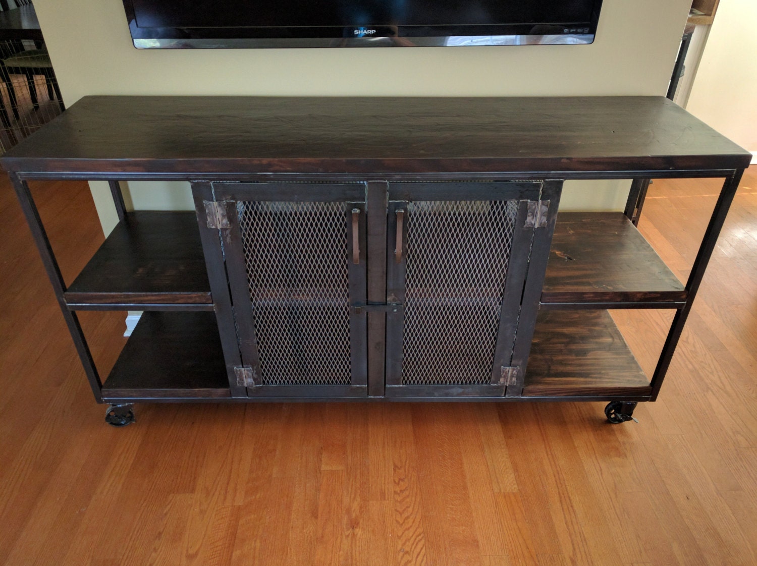Modern Industrial Liquor Bar Media console
