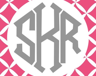 Diamond Monogram Font Cutting Files in Svg, Eps, and Dxf for Cricut & Silhouette | Diamond Monogram SVG Font | Vector Font
