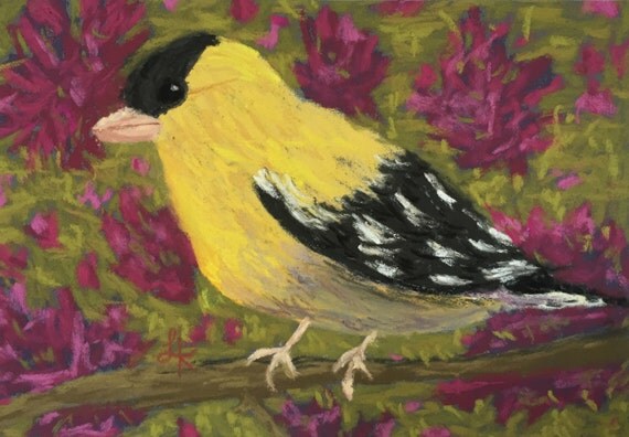 Items similar to Past State (Washington State Bird & Flower) on Etsy