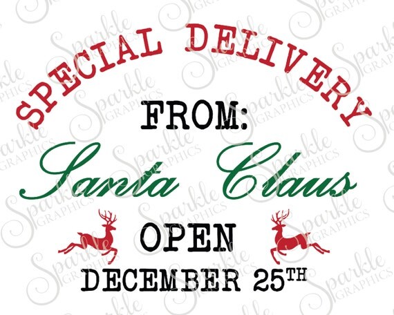 Special Delivery From Santa Cut File Santa SVG Christmas SVG