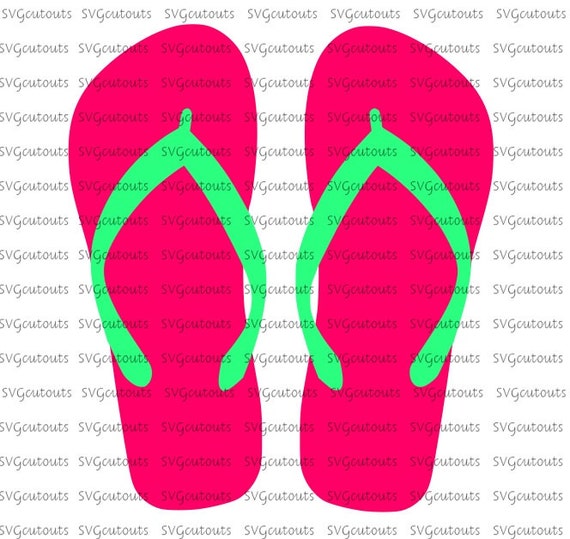 Flip Flop Flip Flops Design SVG Eps Dxf Formats