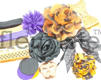 Baby Halloween Headband Kit, Baby Shower Games, Baby Shower, Baby Shower Kit, DIY Headband Kit, Headband Station, Girl Baby Shower 156