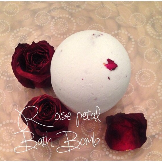 Rose Petal XL Bath Bomb by SendingSugar on Etsy