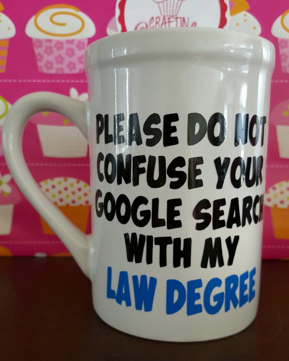 Lawyer gifts lawyer mug gifts for lawyers funny by CraftinCupcake