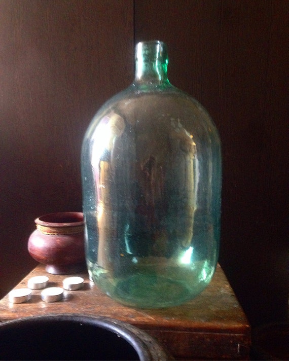 Items similar to Huge Antique Bottle, Large Decorative Bottle, Big