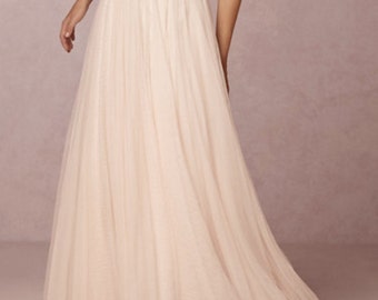 Gianina- A-line tulle skirt, custom skirt.