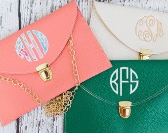 Monogrammed Envelope Clutch // Envelope Clutch // Monogrammed Clutch
