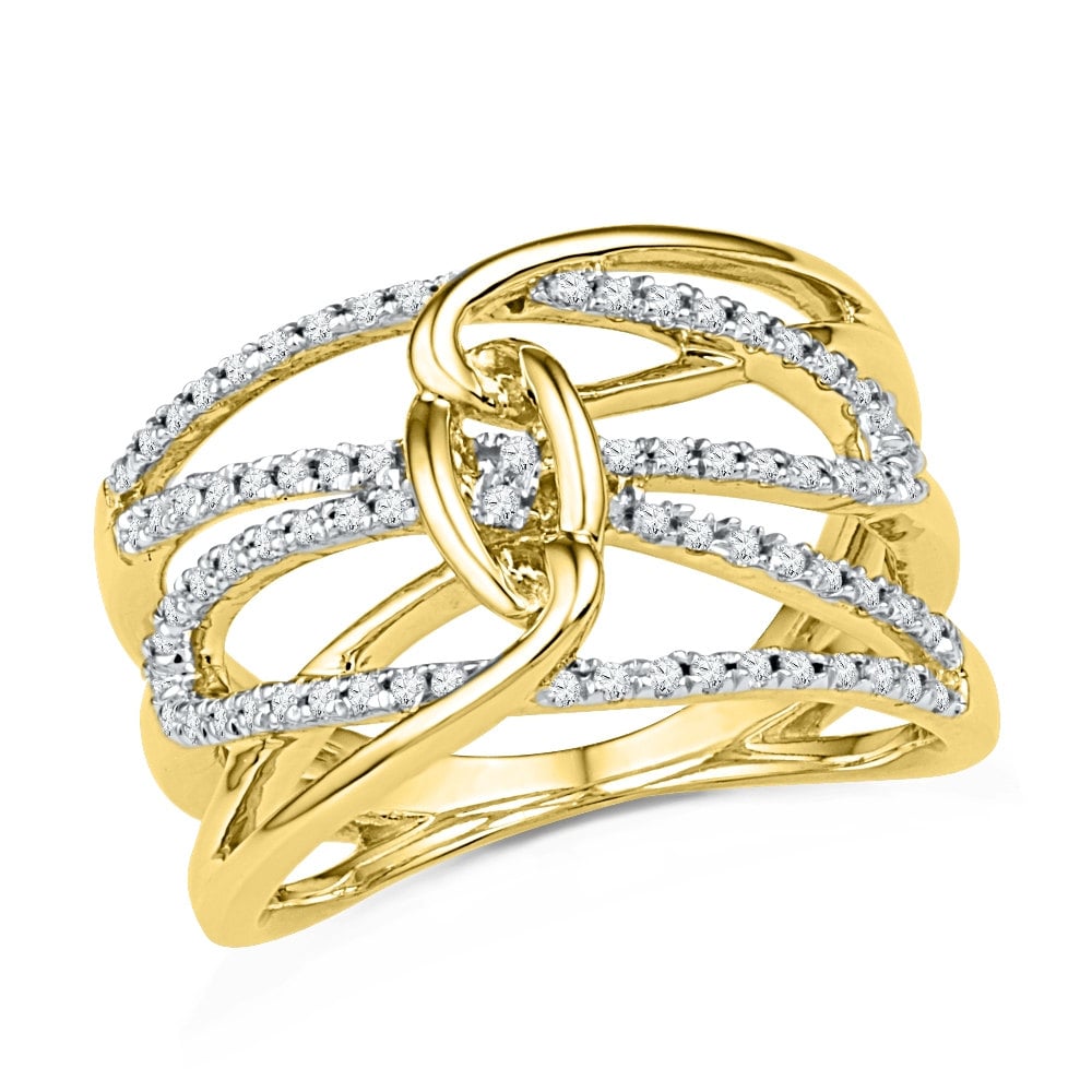 10k Gold Ring For Women 0.33 CT. T.W. by JewelryRingsNThings
