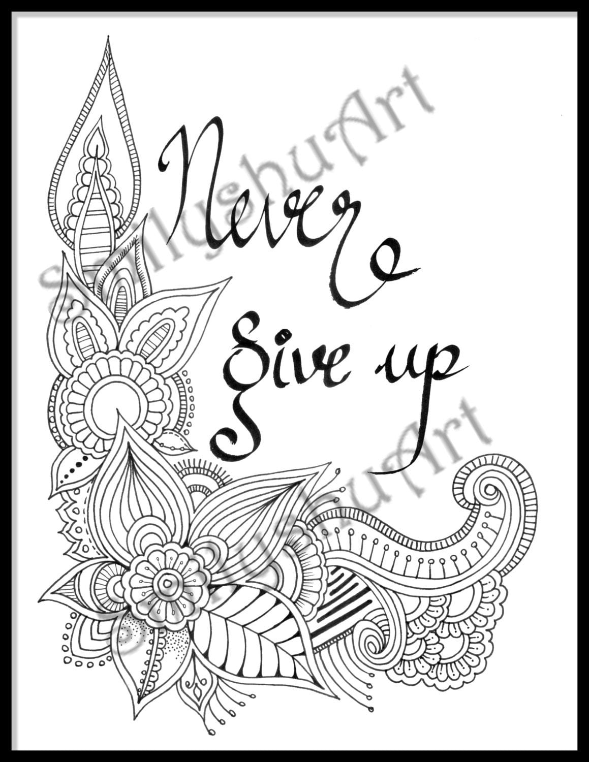 Motivational Coloring Pages for Adults | Thousand of the ...