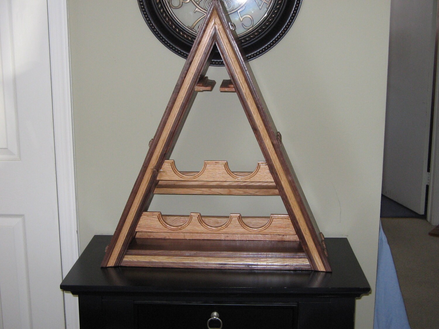Triangular Shaped Wine Rack