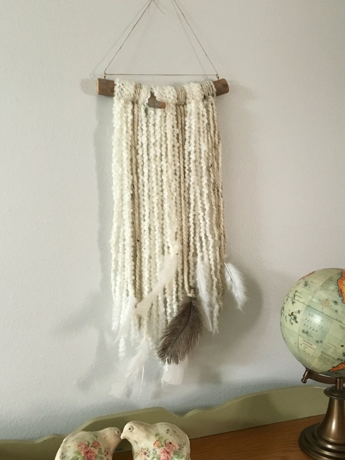 Yaarit Bohemian mobile native wall hanging tapestry wall decor cream