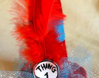 Thing 1 and Thing 2 Skinny Mini Top Hat! Dr. Seuss, Cat in the Hat, Read Across America, Baby's 1st Birthday, Costumes, Photo Prop