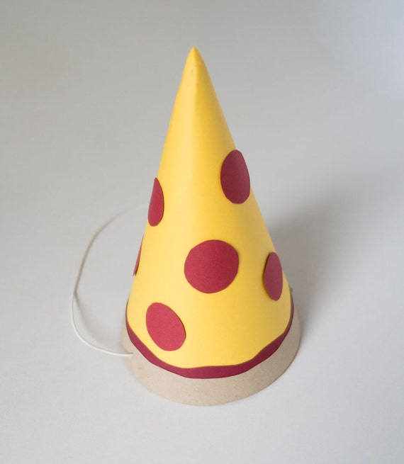 Pizza Party Hat / Photo Booth Prop / Pizza Prop by PartyCatEvents