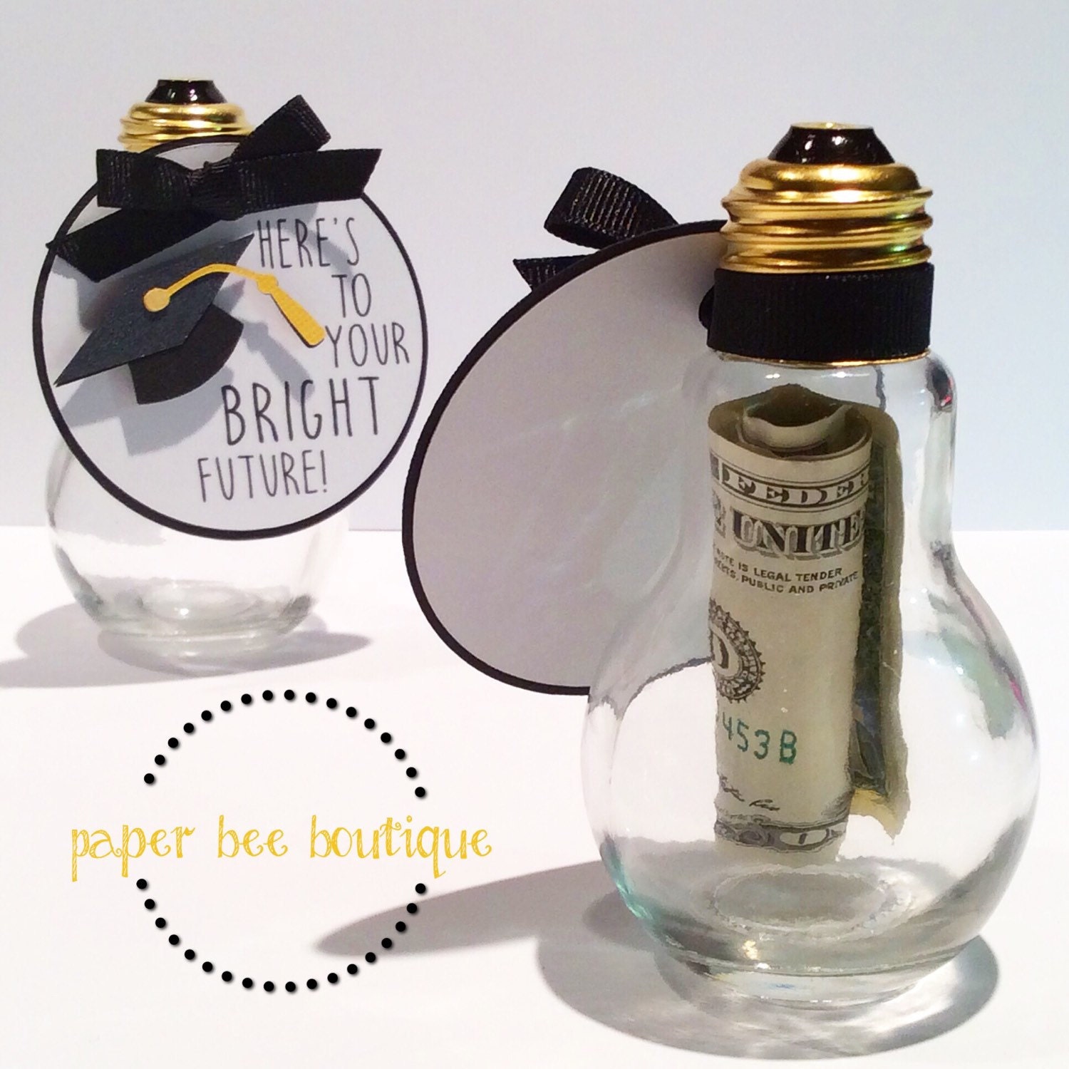 graduation-money-holder-glass-lightbulb-jar-w-gift-tag-card