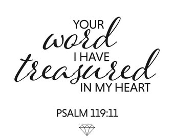 Psalm 119 11 | Etsy