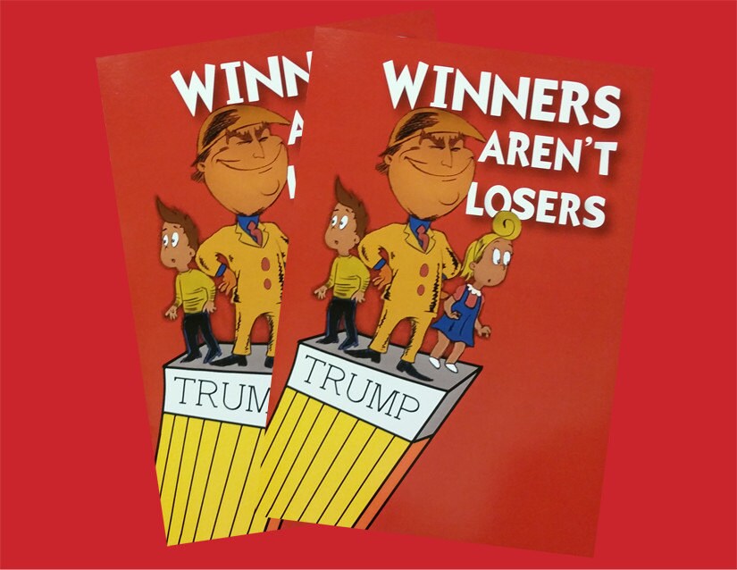 2 Book Winners Aren't Losers Donald Trump by KIAPDesigns on Etsy