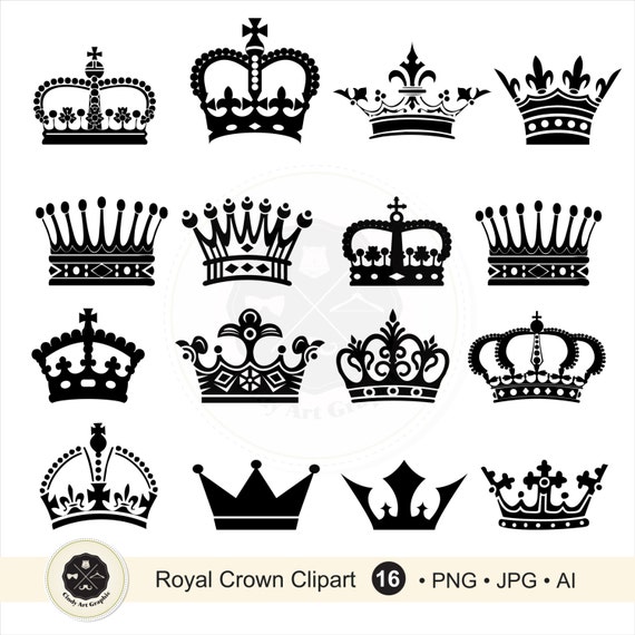 Download Royal Crown Silhouettes Clipartcrown by CindyArtGraphic on ...