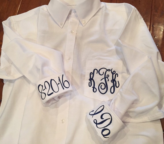 monogrammed oxford shirt