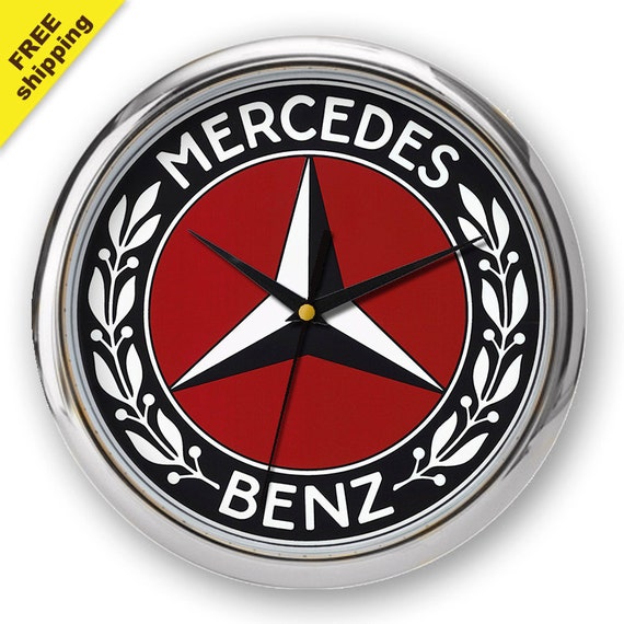 Mercedes Benz Wall Clock perfect gift for boys by TheClockGallery