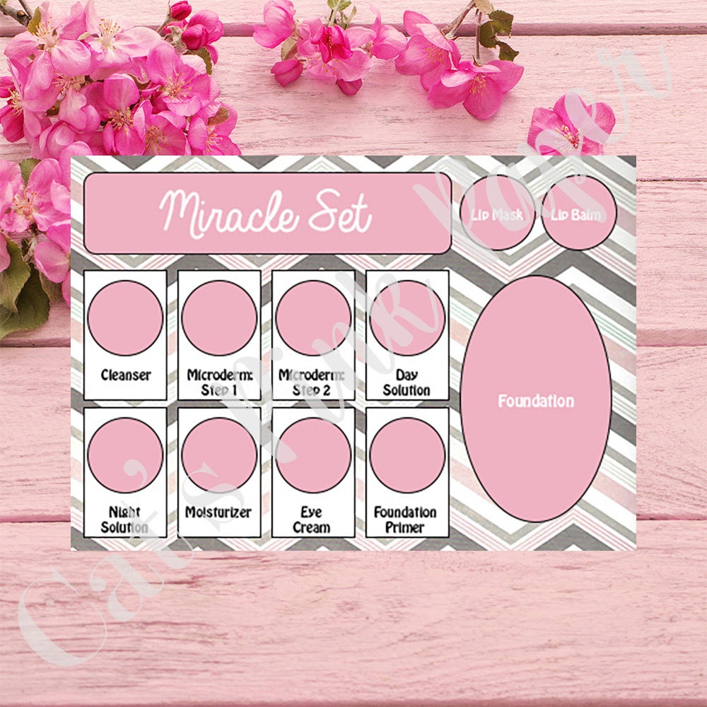 Digital Tray Inserts Mary Kay Pink &amp; Gray by CatsPinkPaper