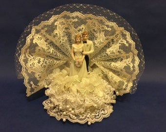 Vintage 1983 "Wilton Loves Fanfare" Wedding Cake Topper