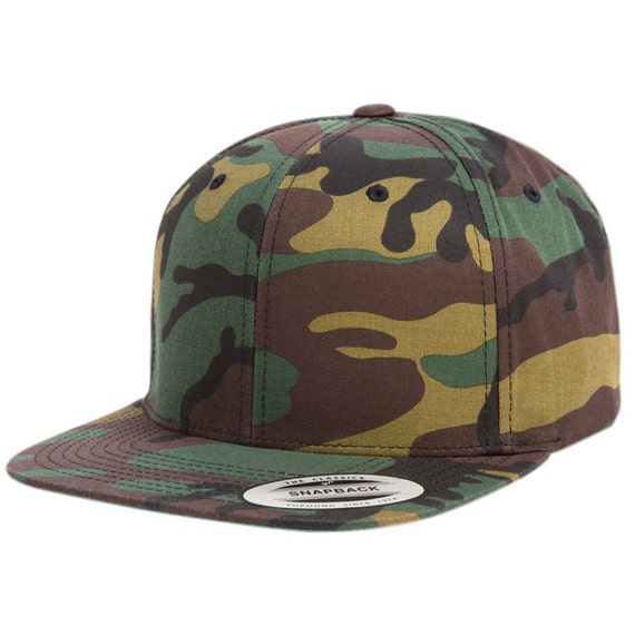 FLEXFIT 6 Panel Camo Premium Classic Blank by TopCrownClothing