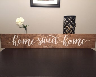 Home Sweet Home (36") Wooden Sign