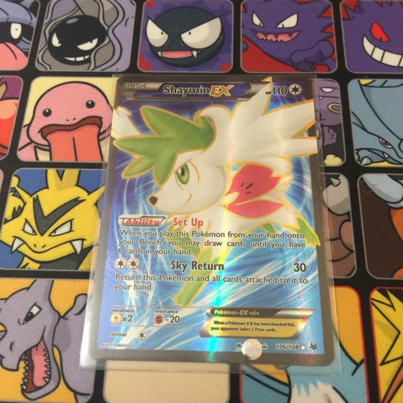 Shaymin Ex FULL ART by Pokelove14 on Etsy