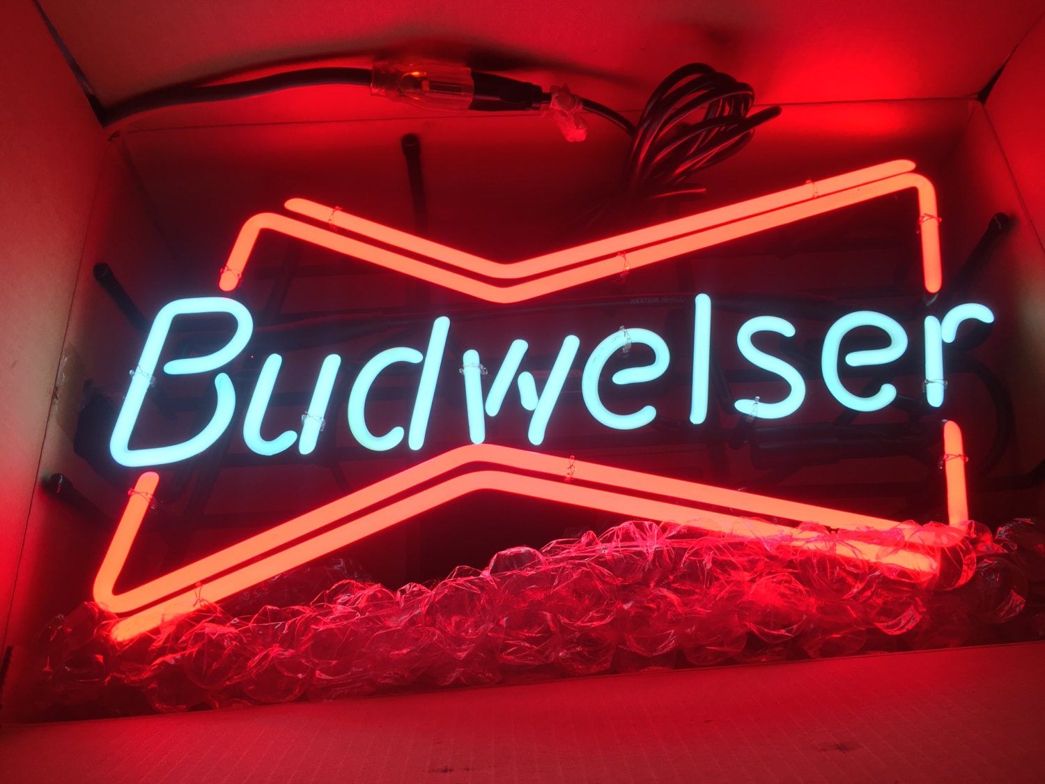 Rare New Old Stock Budweiser Neon Sign