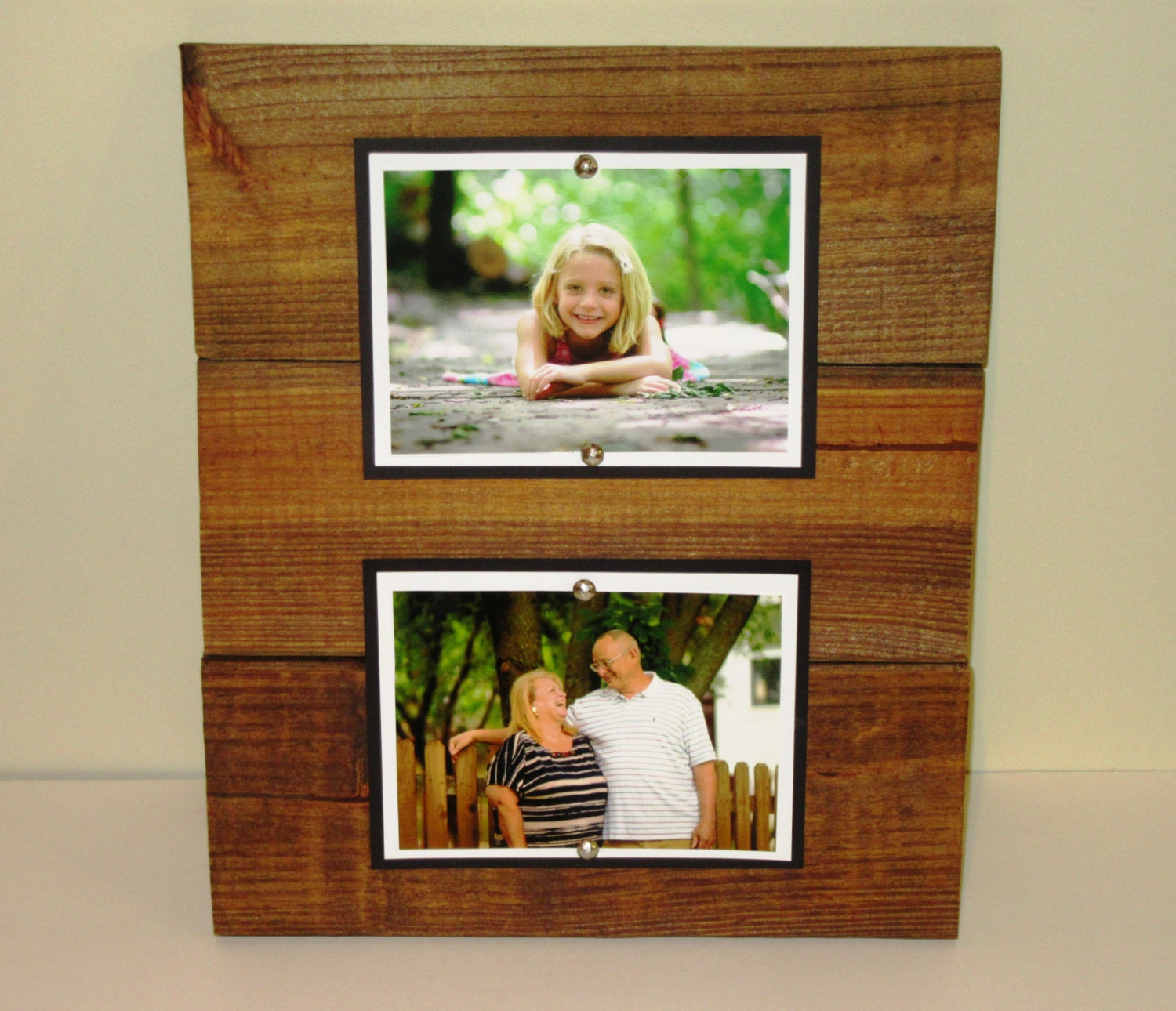 Double Wood Picture Frame 5X7 Picture frame Rustic Picture
