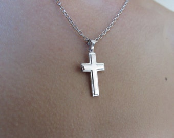 Cross Pendant, Cross Necklace, Silver cross necklace, mens cross necklace, womens cross necklace, christian necklace, cross pendant