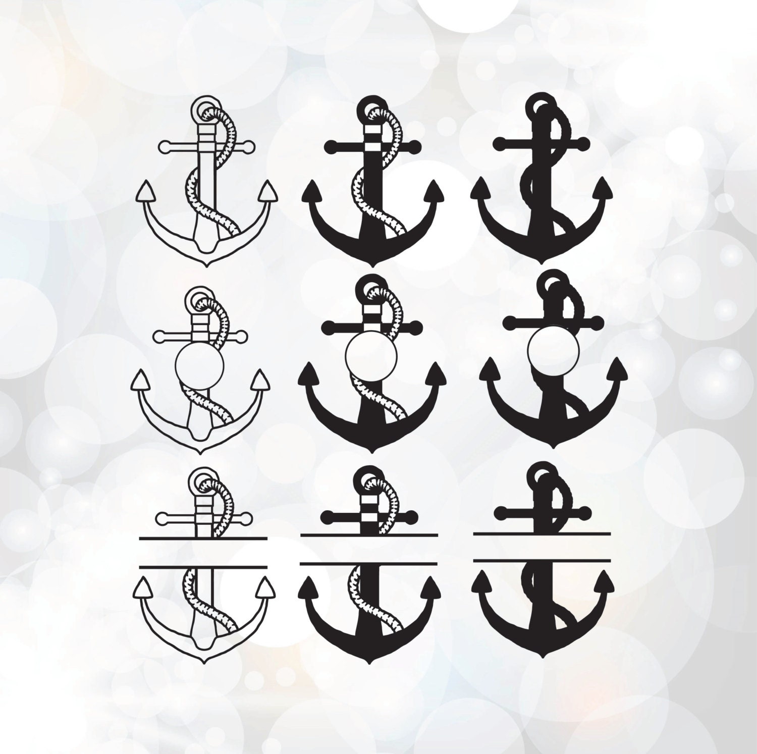 Download Anchor Svg bundle - Anchor Monogram frame Svg Clipart ...