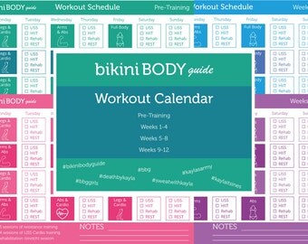 Bikini Body Guide Workout Calendar