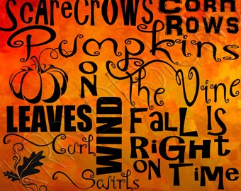 Fall is Right on Time SVG