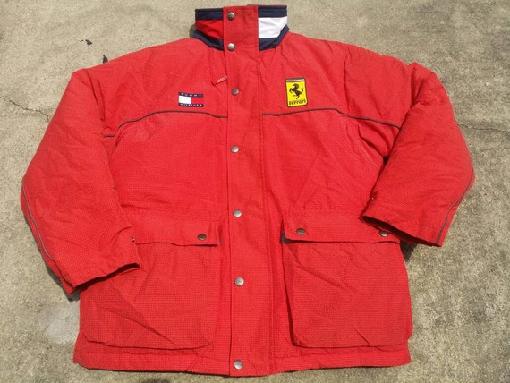 VTG Tommy Hilfiger Ferrari Team Jacket Formula 1 Colour Block