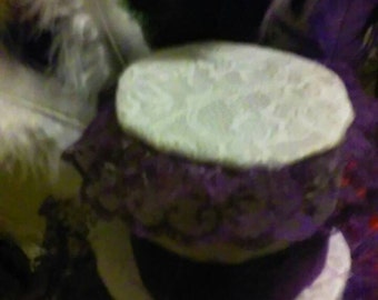 Custom Made Bridal Mini Top Hat Fascinator